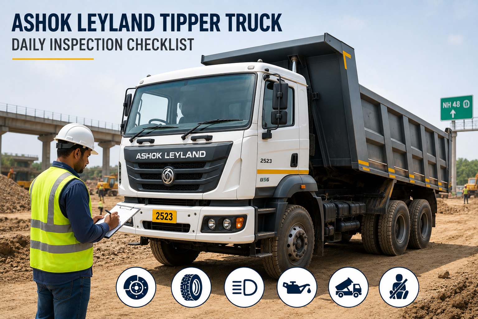 ashok-leyland-tipper-truck-daily-inspection-checklist-india-2026