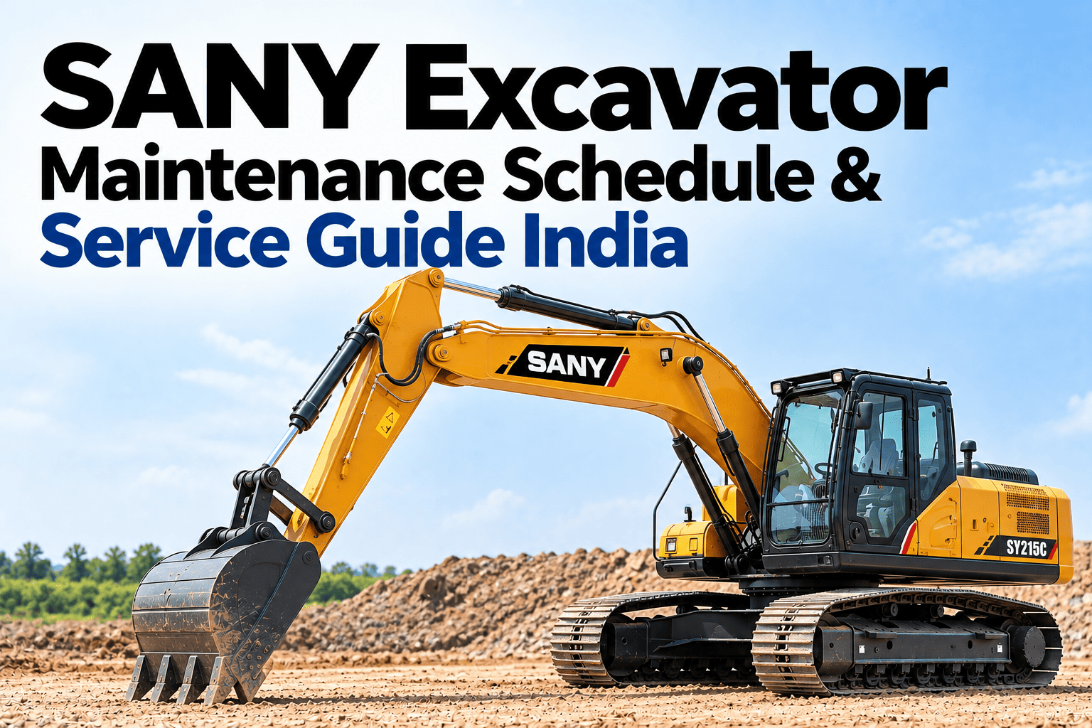 sany-excavator-maintenance-schedule