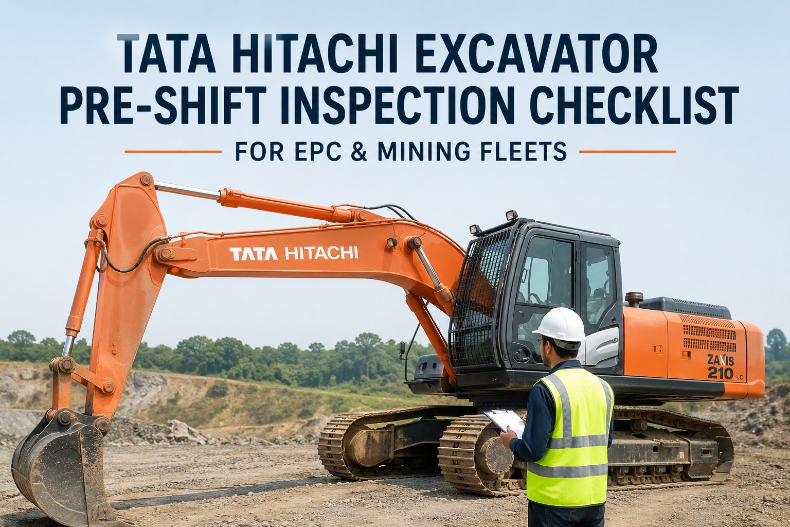 tata-hitachi-excavator-pre-shift-inspection-checklist-epc-mining